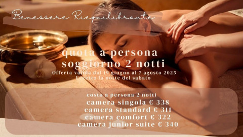 2025 hotel 2 mari benessere riequilibrante 2 notti IN3