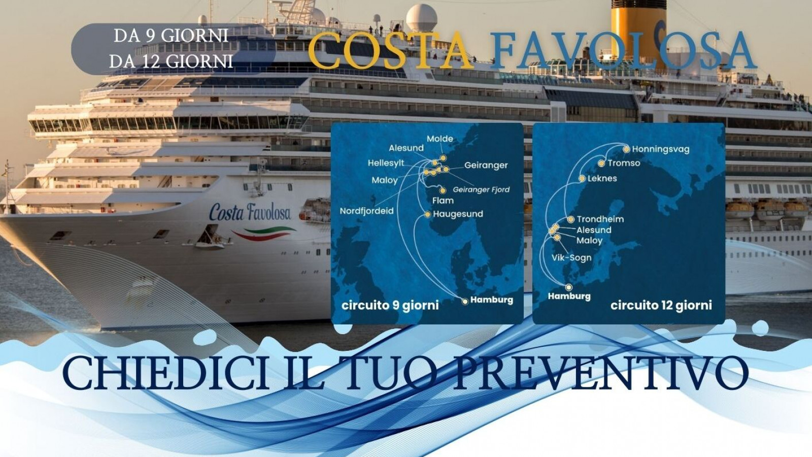 2026 costa favolosa mare del nord IN3