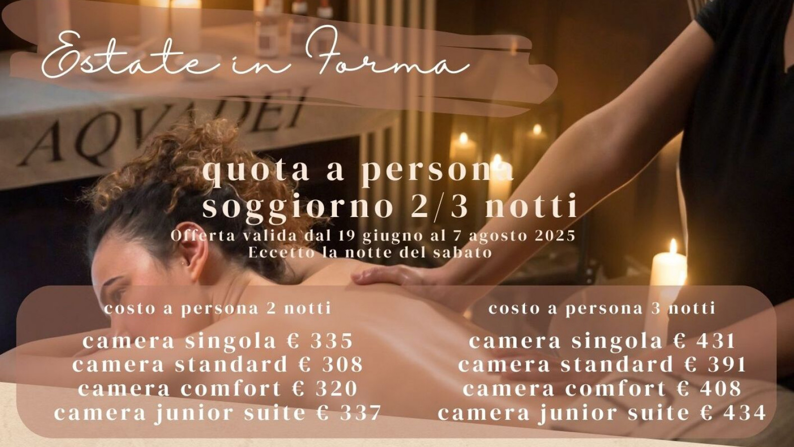 2025 hotel 2 mari estate in forma 2 3 notti IN3