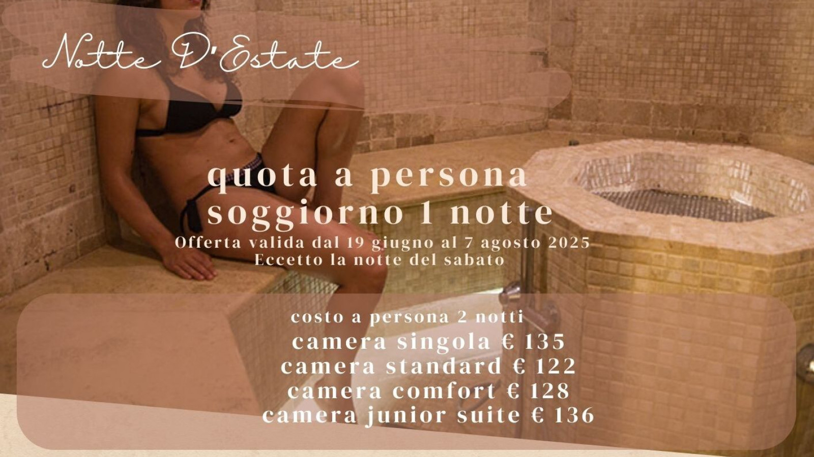 2025 hotel 2 mari notte d'estate 1 notte IN3