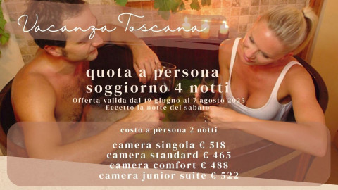 2025 hotel 2 mari vacanza toscana 4 notti IN3